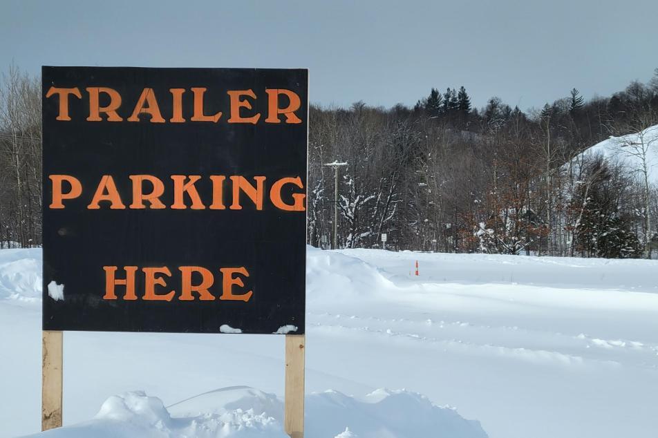 Snowmobile Trailer Parking