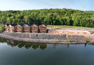 Summer '23 Lodge Construction at Keweenaw Waters Resort